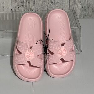 Bebé Girls Size 13 Pink Slip-on Sandal Pool,resort ,vacation Casual Comfort